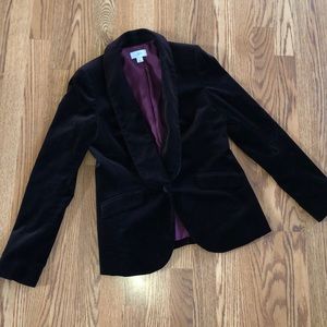 velvet blazer